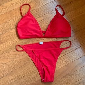Red bikini